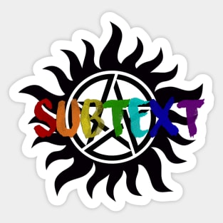 SUBTEXT Supernatural SPN Sticker
